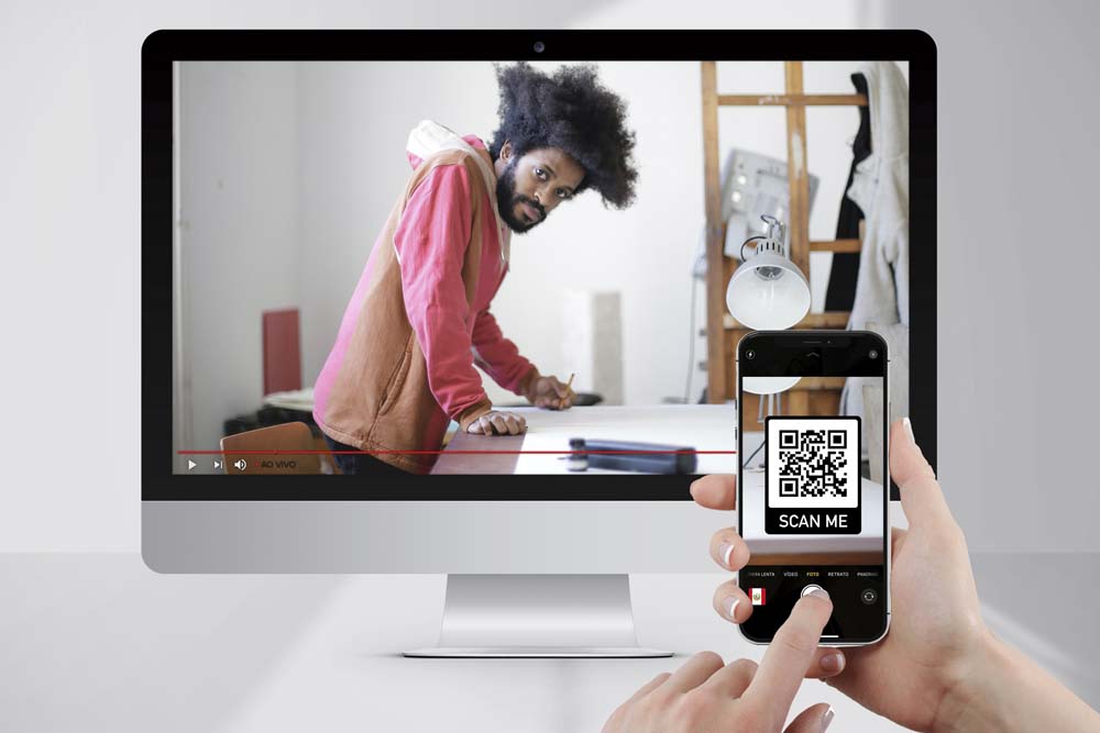 promoting virtualbooth using qr code on youtube lives